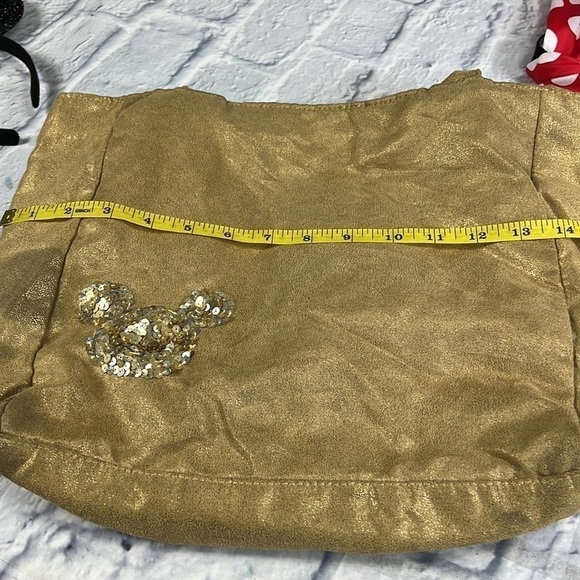 Disneyland 50th gold purse and Minnie Mouse ears - Picture 8 of 11